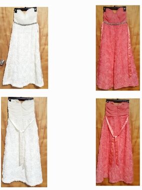 AS U WISH EVENING PINK OR WHITE FASHION GIRL DRESS
